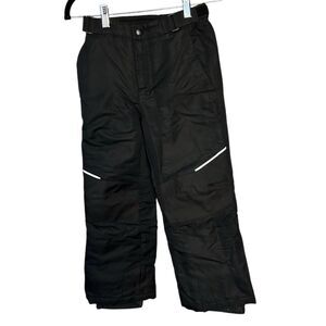 Swiss Tech Kids Snow Pants Black Size S 6-7 Water-Repellent Winter Sports